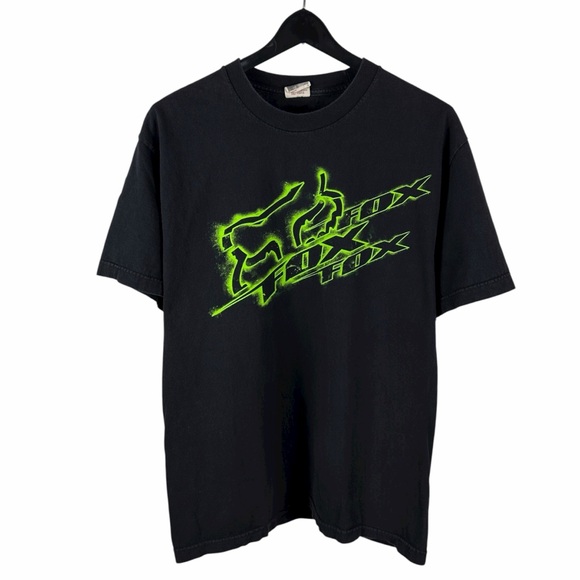 Vintage Y2K Fox Racing Motocross Streetwear Logo Graphic Shirt Size L - Picture 1 of 9